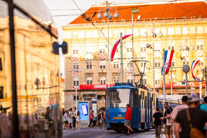 One of Those Summer Sunsets in the Center of Zagreb One of Those Summer Sunsets in the Center of Zagreb