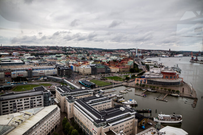 Panoramic View Of Gothenburg Seen From Lipstick Building Panoramic View Of Gothenburg Seen From Lipstick Building