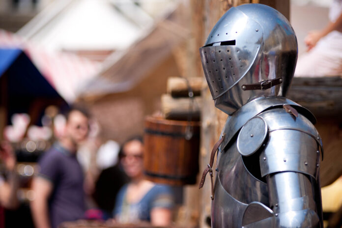 Knight Armor Display at Zagreb Fair, Ban Josip Jelačić Square, Croatia Knight Armor Display at Zagreb Fair, Ban Josip Jelačić Square, Croatia