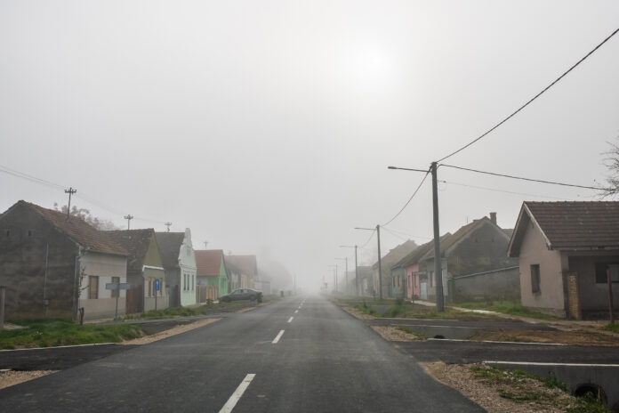 A Foggy Roadside Scene from a Quiet Slavonian Village en Route to Ilok A Foggy Roadside Scene from a Quiet Slavonian Village en Route to Ilok