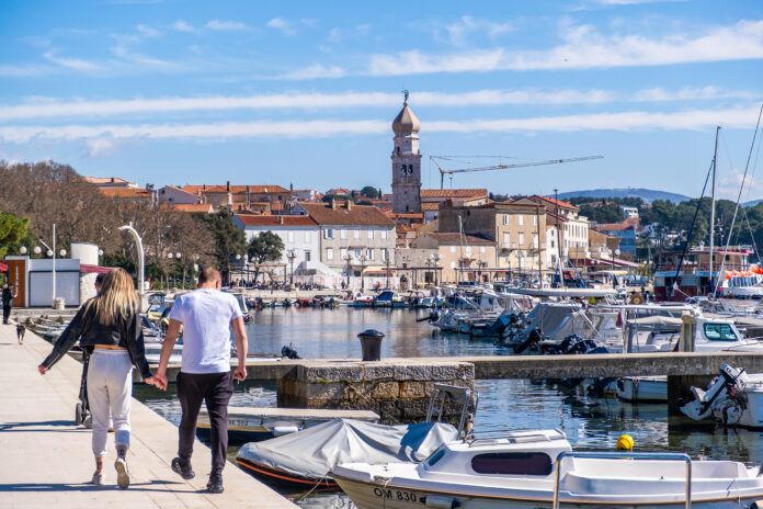 Spring Walk Along the Waterfront of Krk Spring Walk Along the Waterfront of Krk